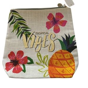 Bath & Body Cosmetic Medium Shimmer Tropical Pouch BNWT